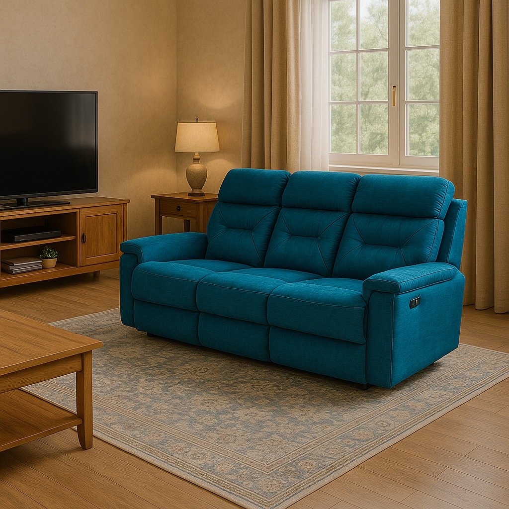 Recliner sofa set image 2