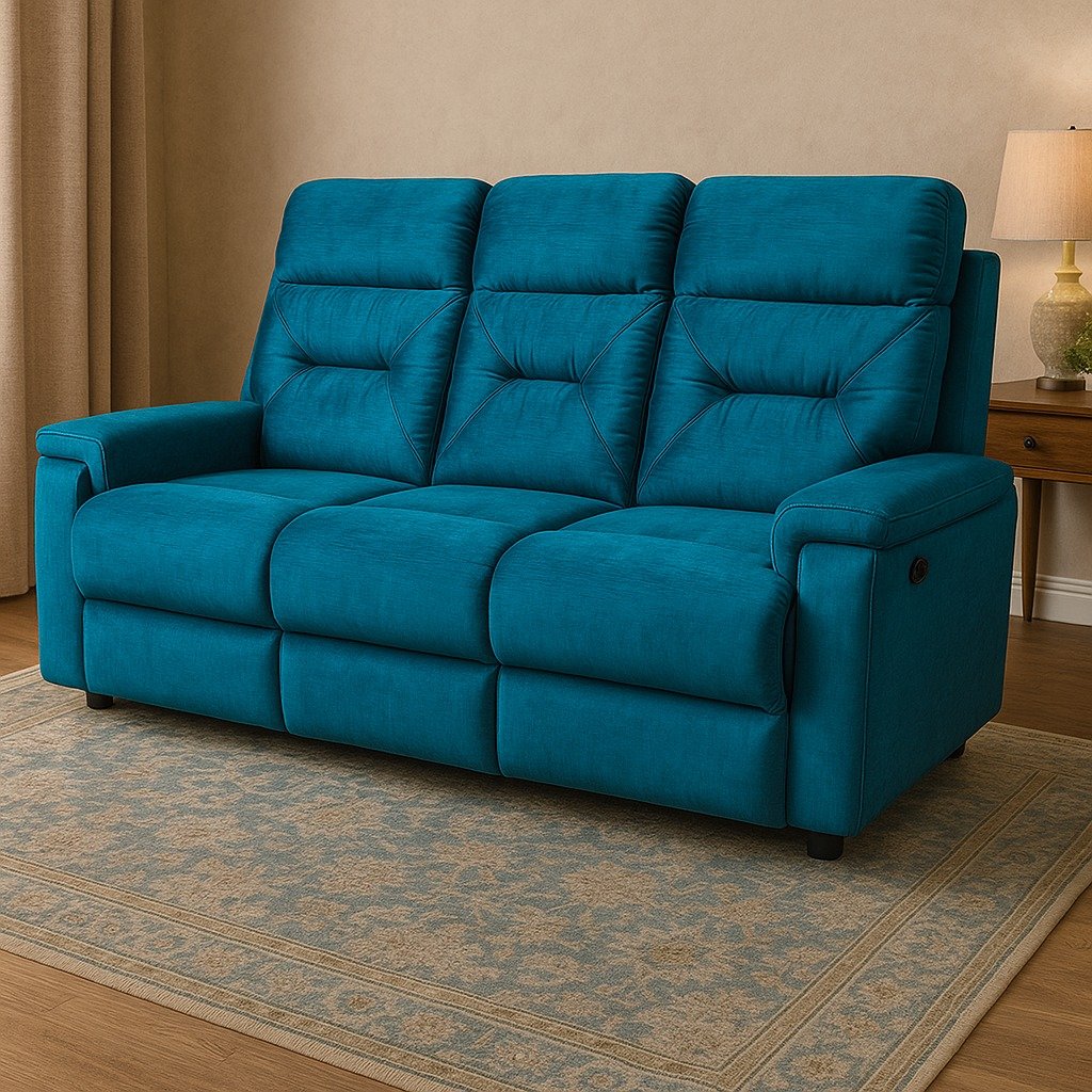Recliner sofa set image 4