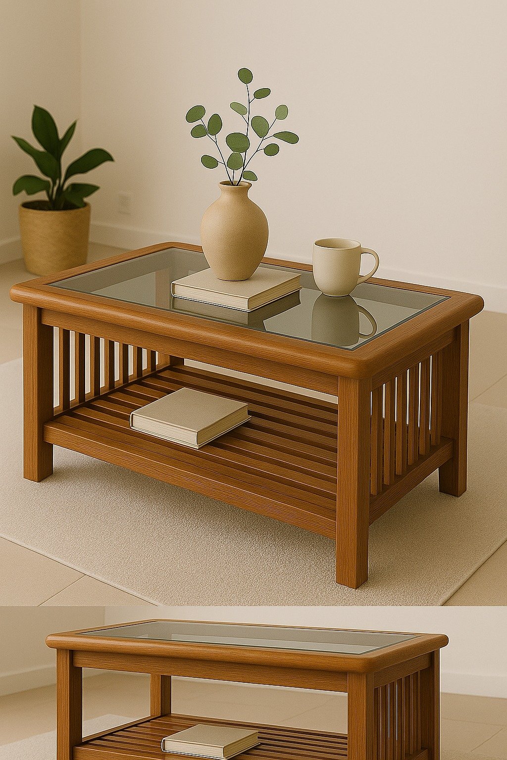 Aaru Teak Coffee Table image 3