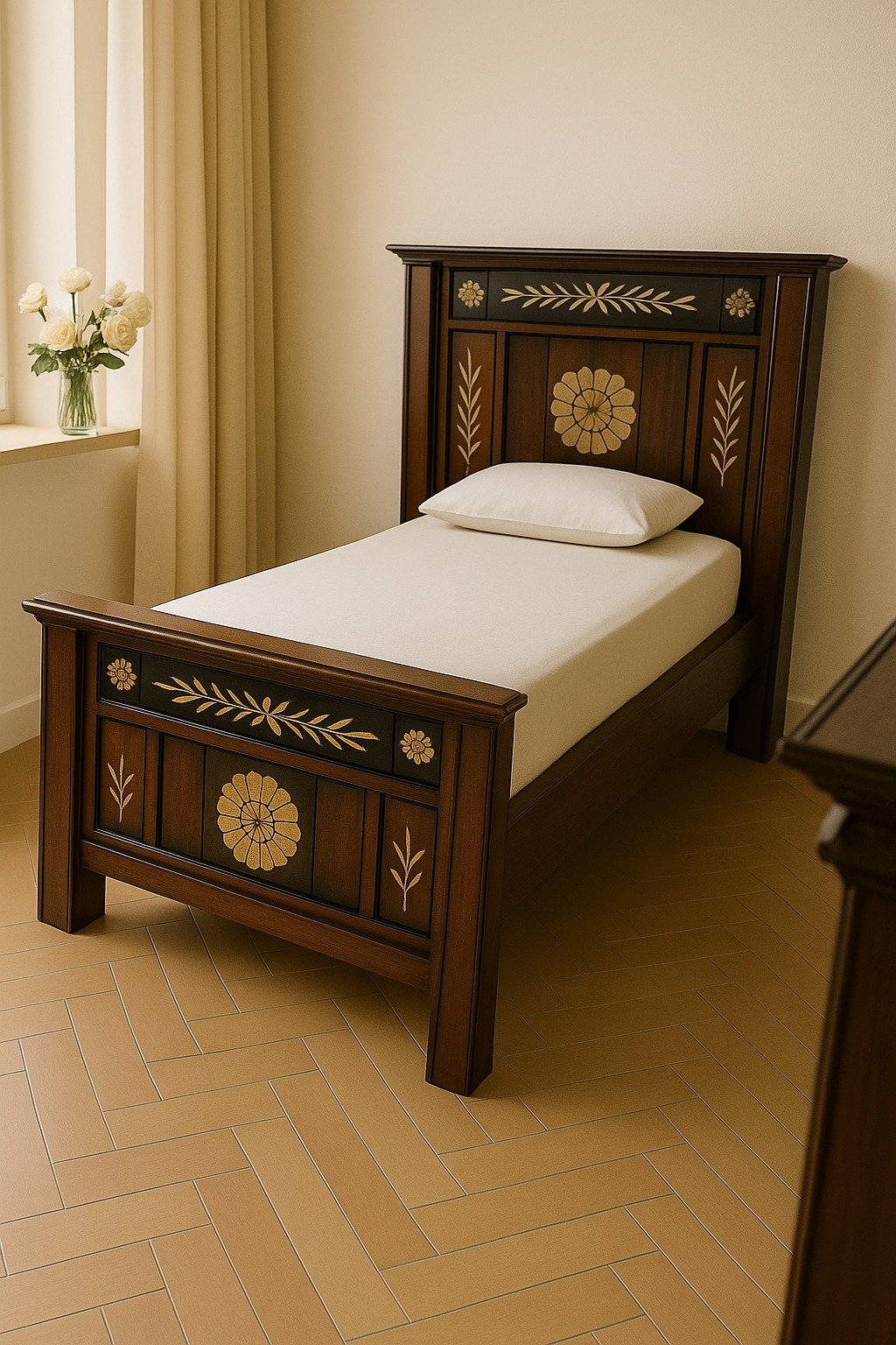 6*3 Flower cot image 2