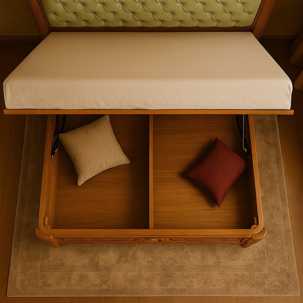 Hydraulic lift storage cot image 4