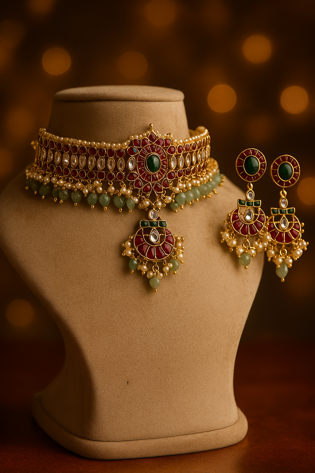 Kempu Kundan Chocker Choker