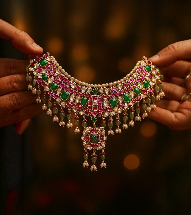 Elegant Jadau Necklace