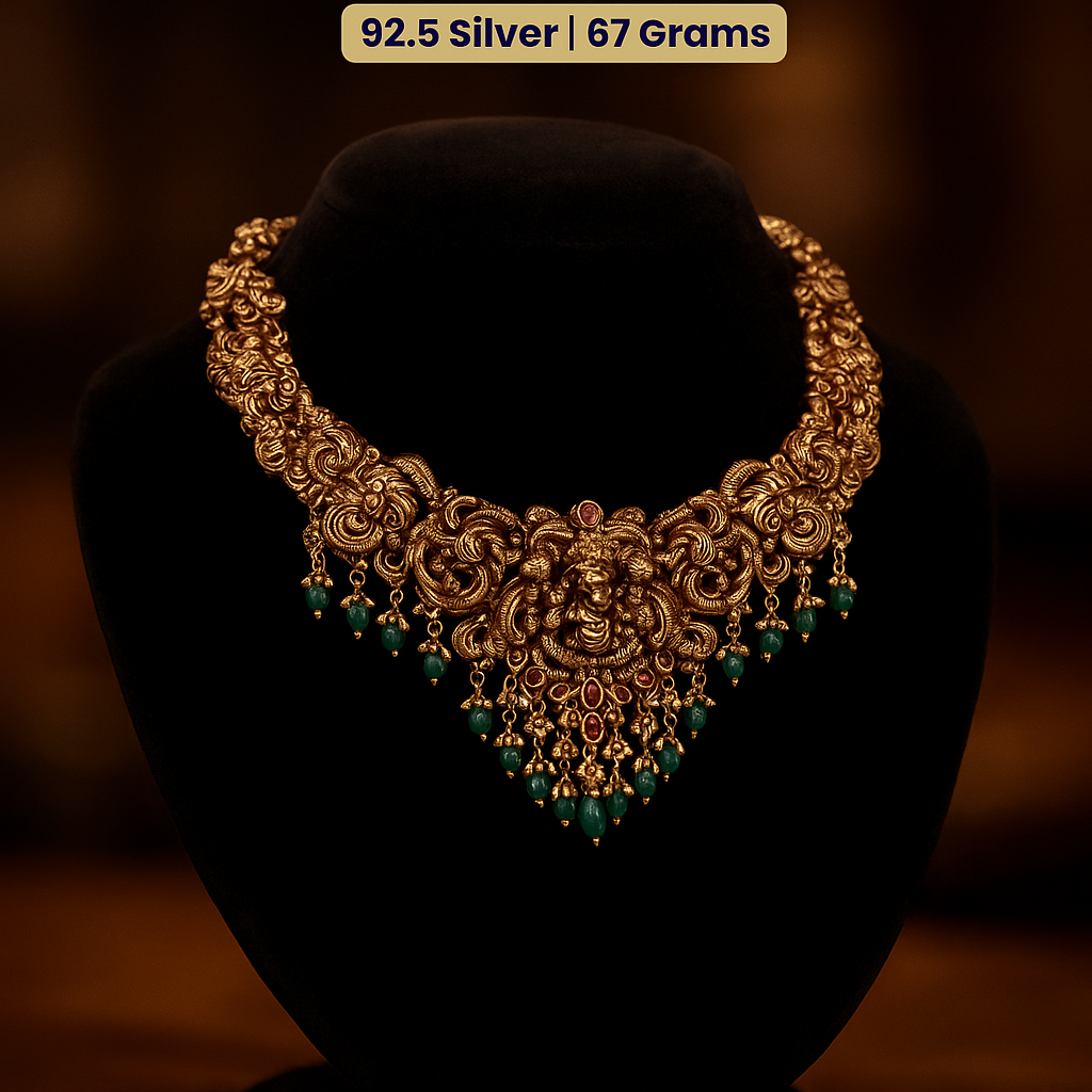 Peacock Nakhshi Necklace