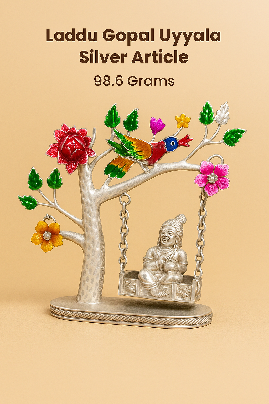 Laddu Gopal Silver Uyyala