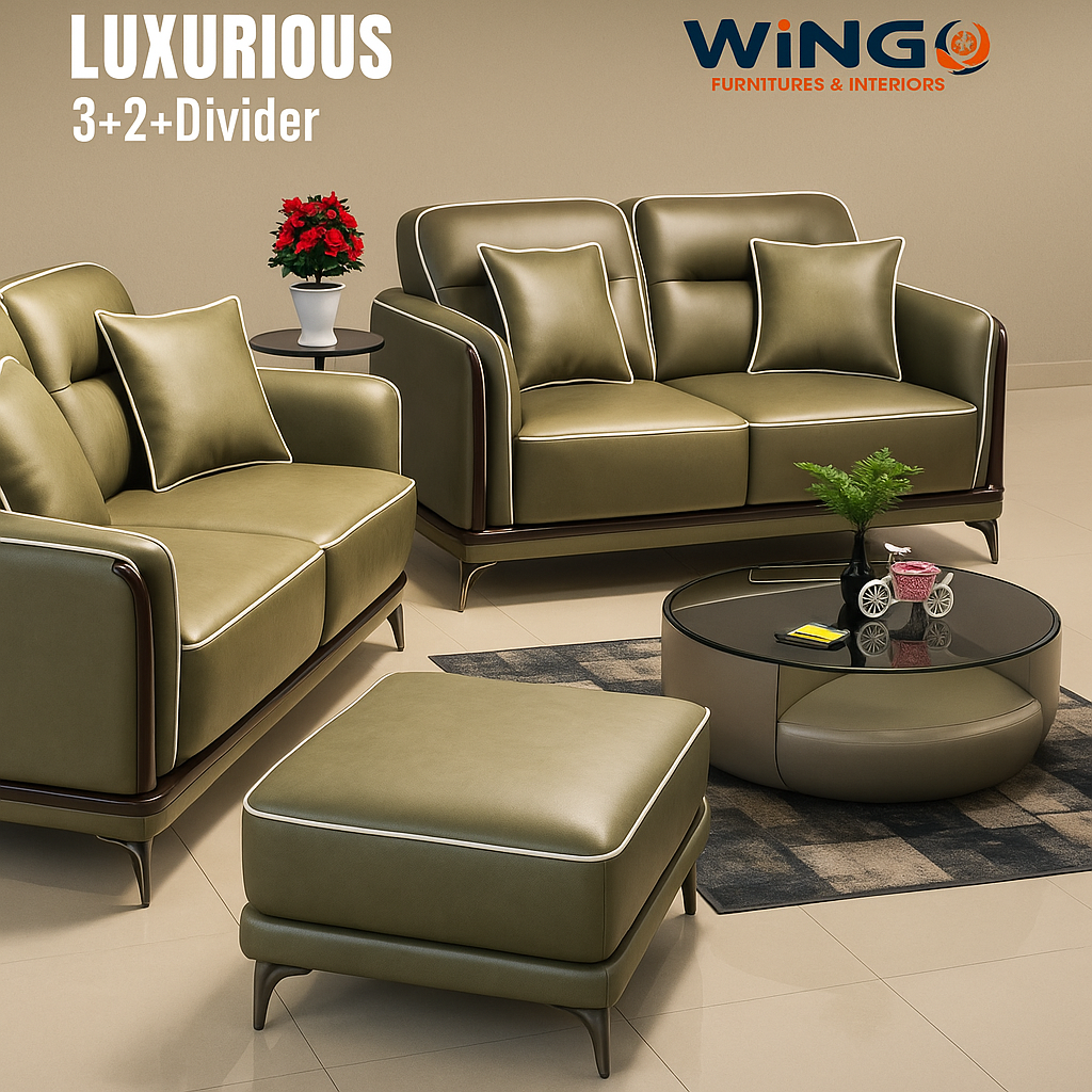 3+2+1 divider luxurious sofa set