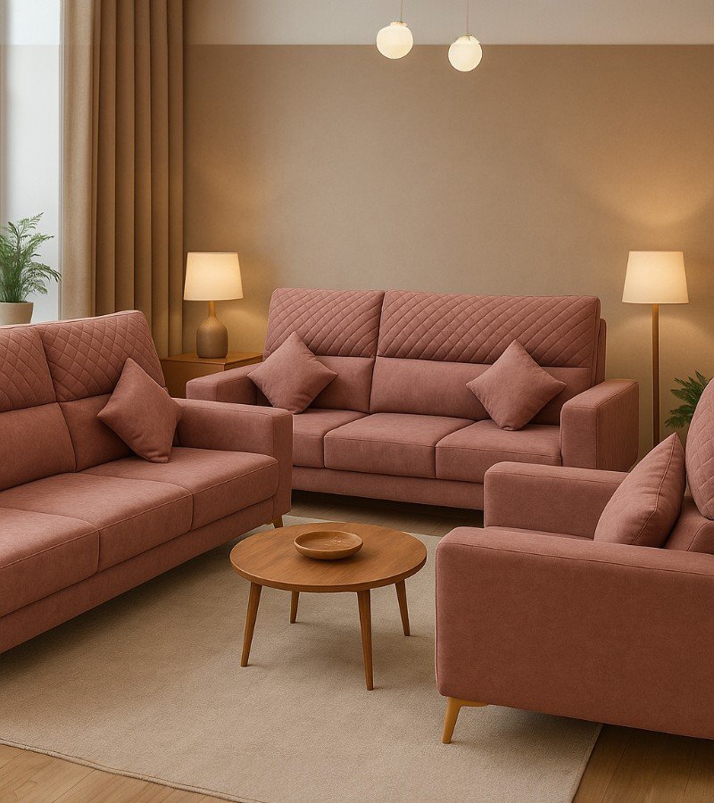 Pink Sofa Set