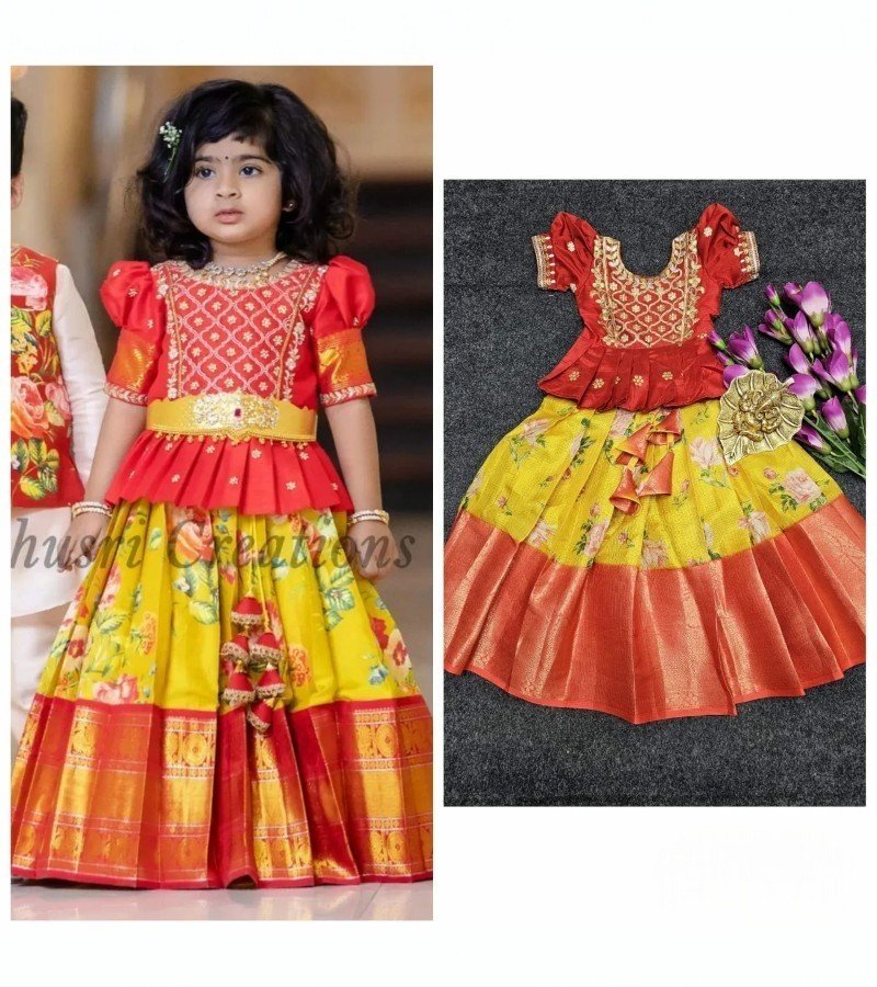 Lichi Silk Kids Lehenga