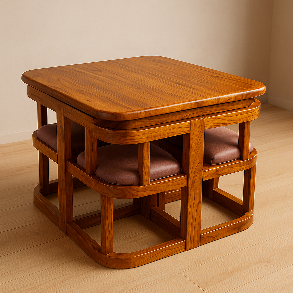 Teak Space Dining Table