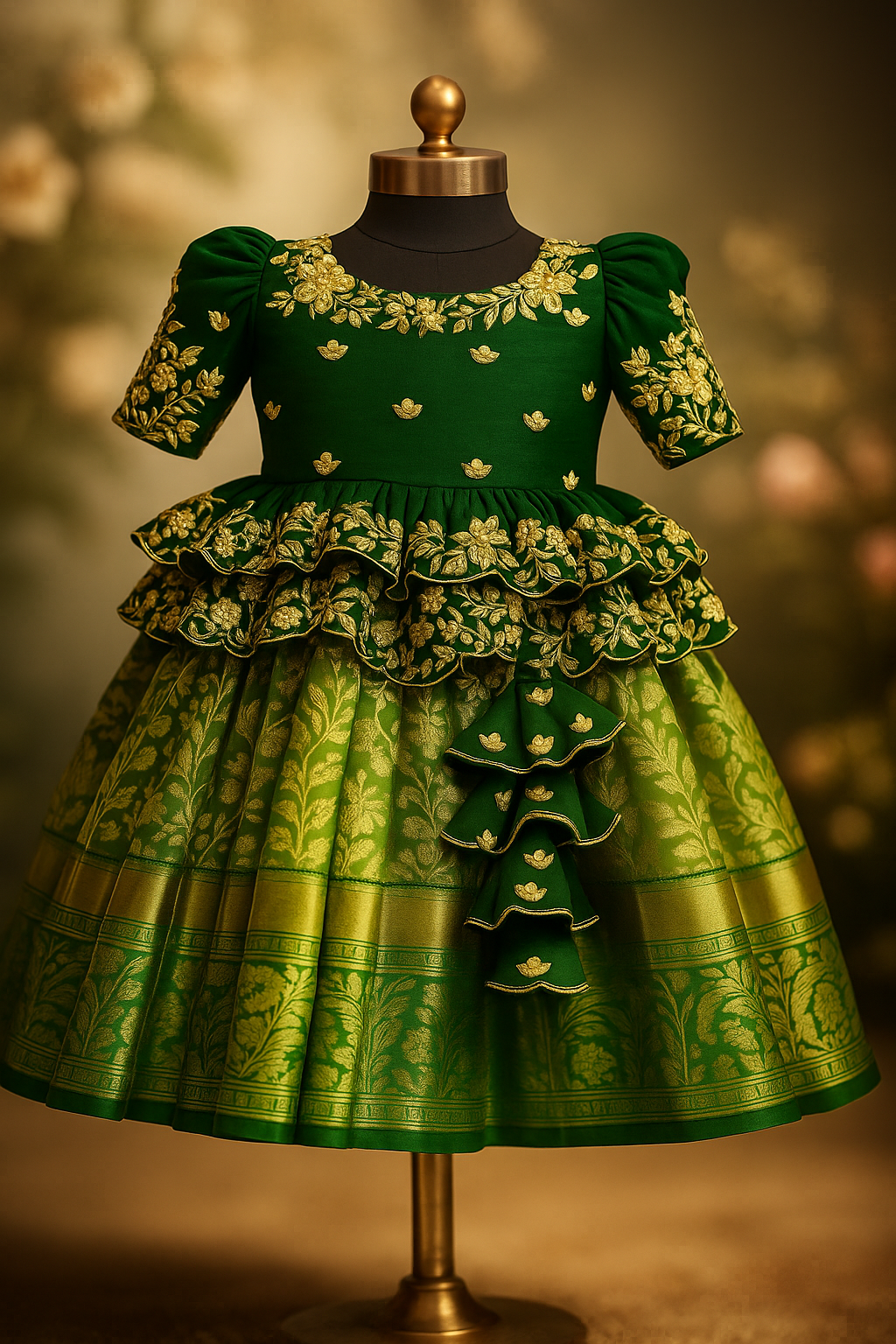 Kanjeevaram Kids lehenga blouse