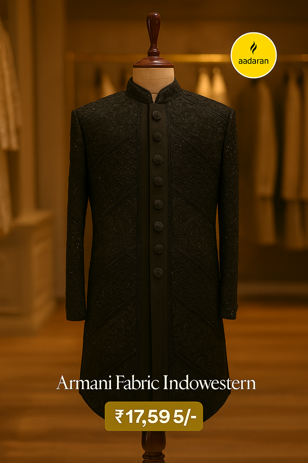 Amrani fabric Indo western suit
