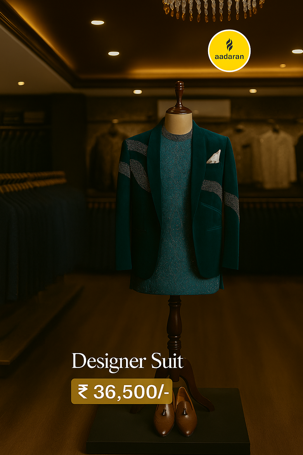 Designer Velvet Suit