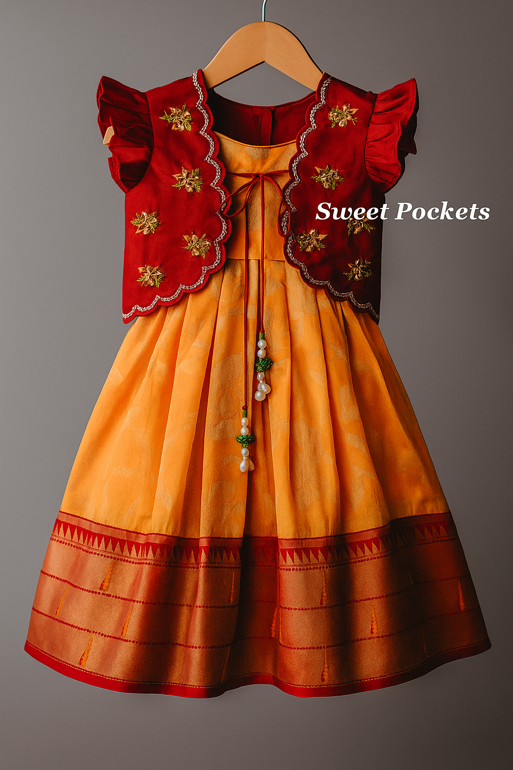 Handcrafted Paithani Gown