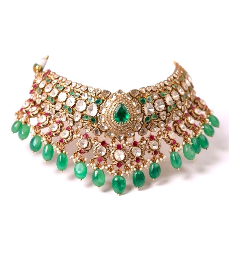 Polki Kundan Necklace Set
