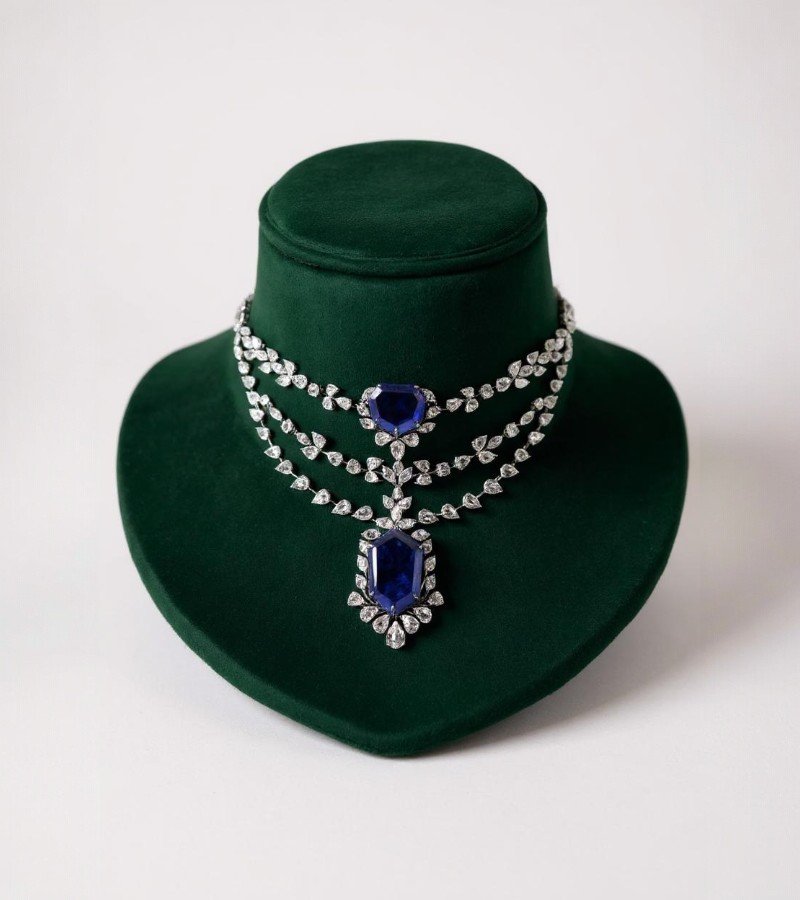 Sapphire and Diamond Necklace