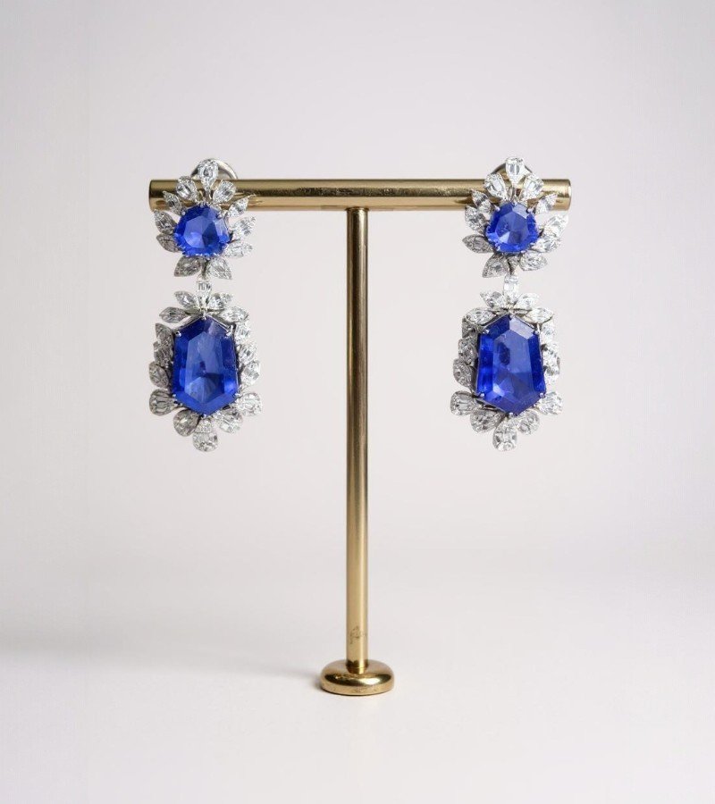 Sapphire and Diamond Necklace image 2