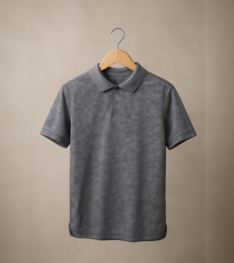 Short-Sleeved Polo Shirt with a Collared Neckline image 2