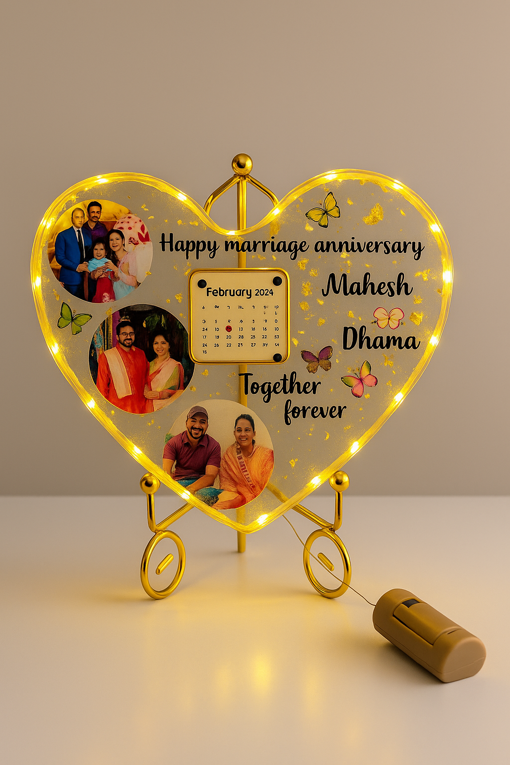 Anniversary resin frame