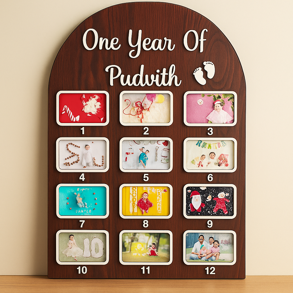 Baby monthly journey frame