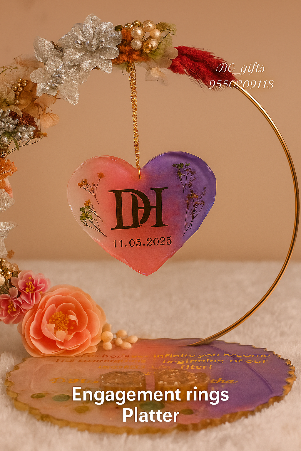 Engagement ring platter