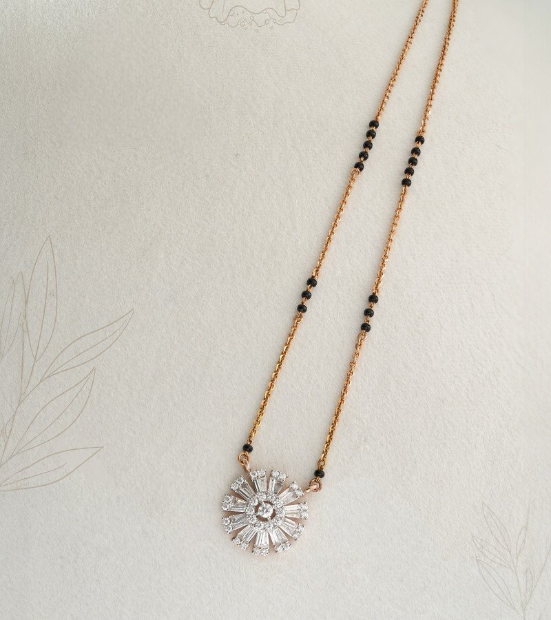 Diamond Black Beads Mangalsutra