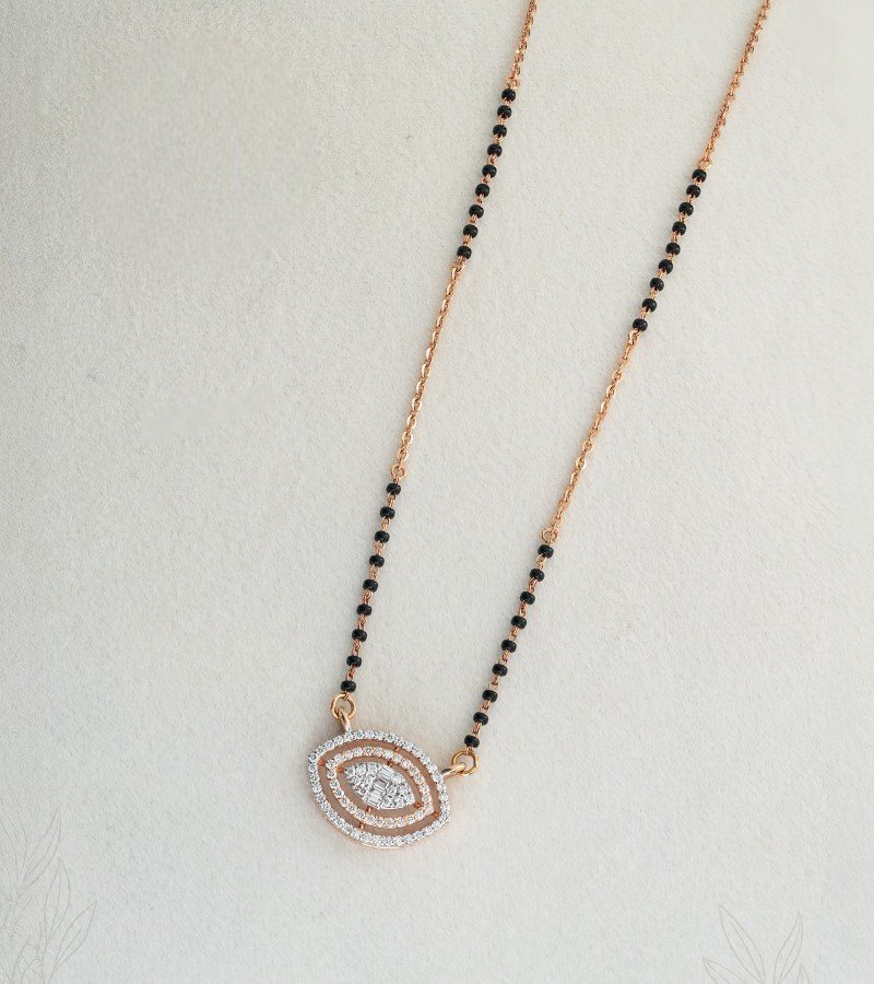 Diamond Black Beads Mangalsutra image 4