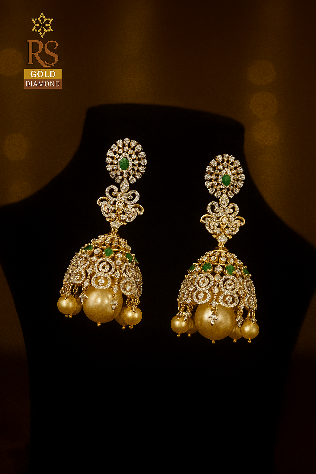 Diamond jhumka