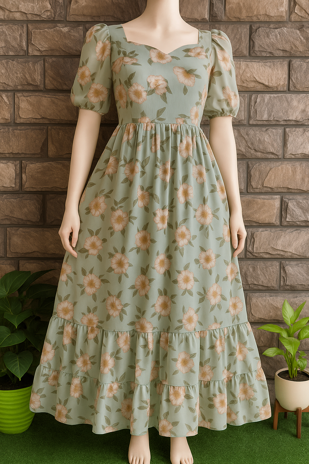 Feeding&Non feeding maxi dress