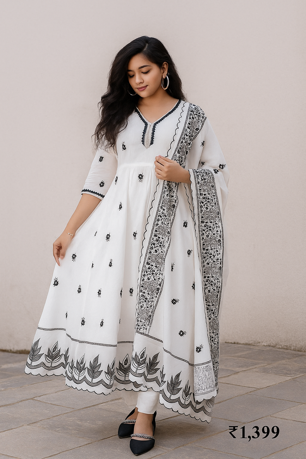 Mal Cotton White Dress