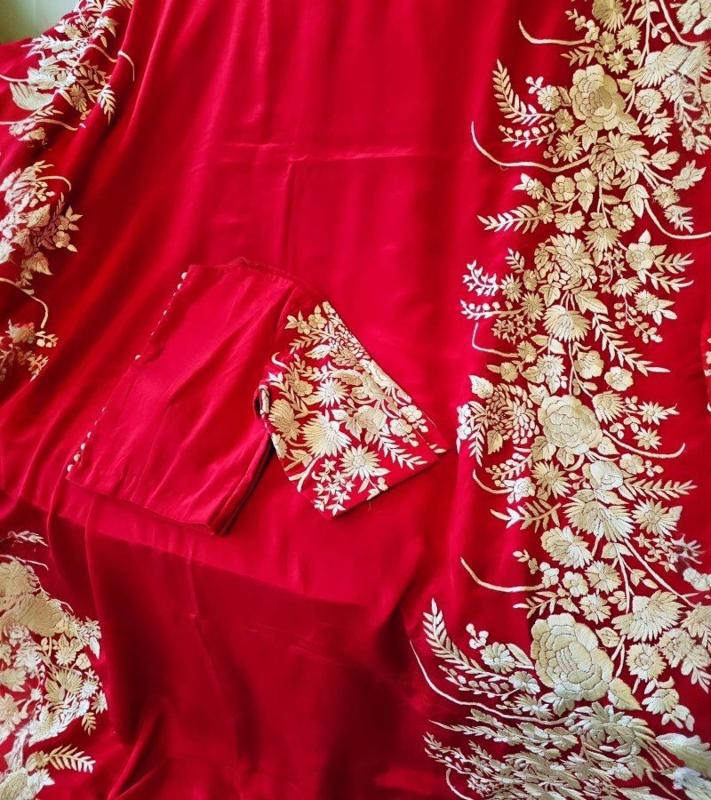 Parsi Gara Satin Saree