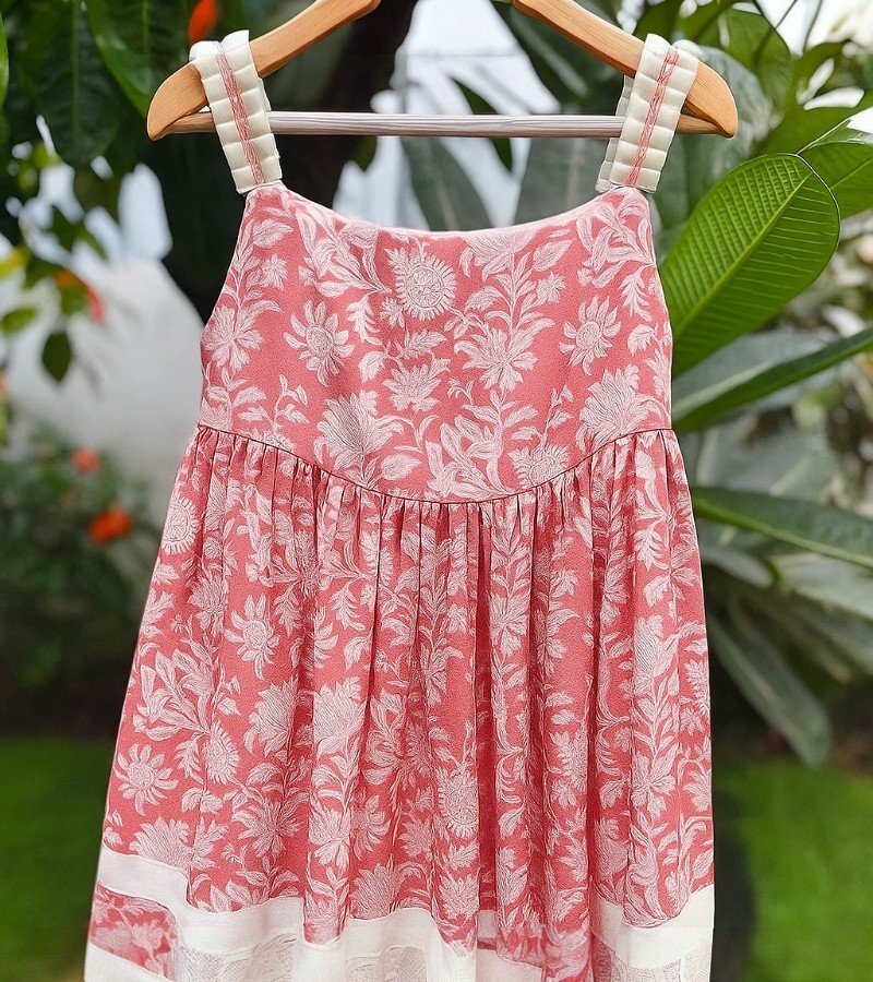 Rosy Pink Floral Frock