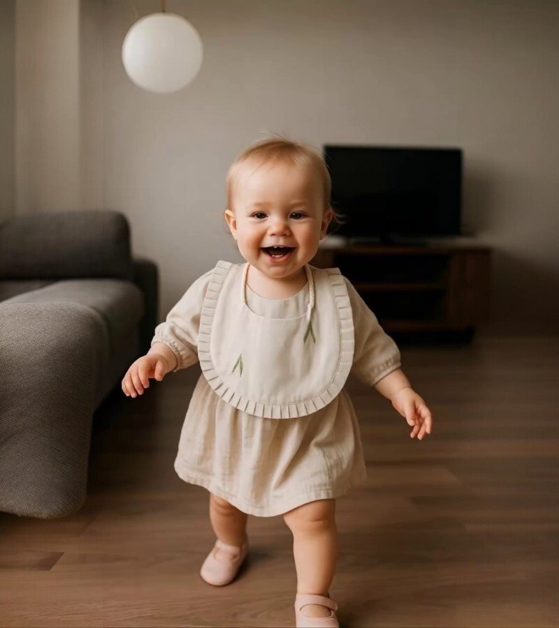 Daisy-Embroidered Bibs image 2