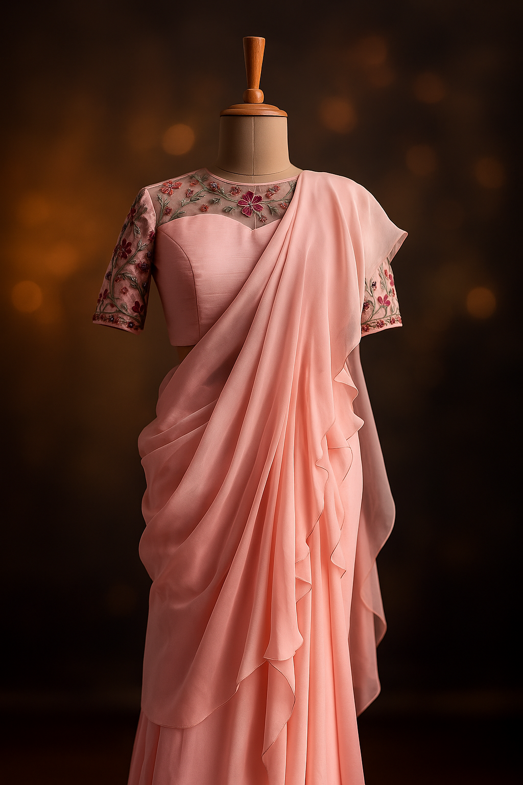 Designer Blouse and Saree