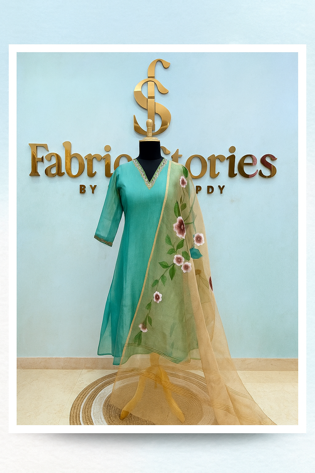 Handcrafted Chanderi Kurta Set