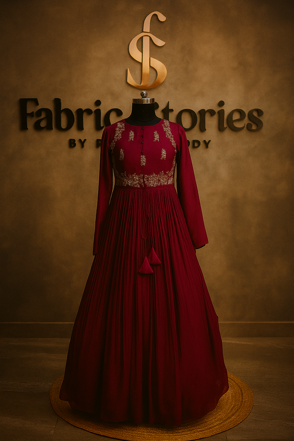 Embroidered Anarkali Gown