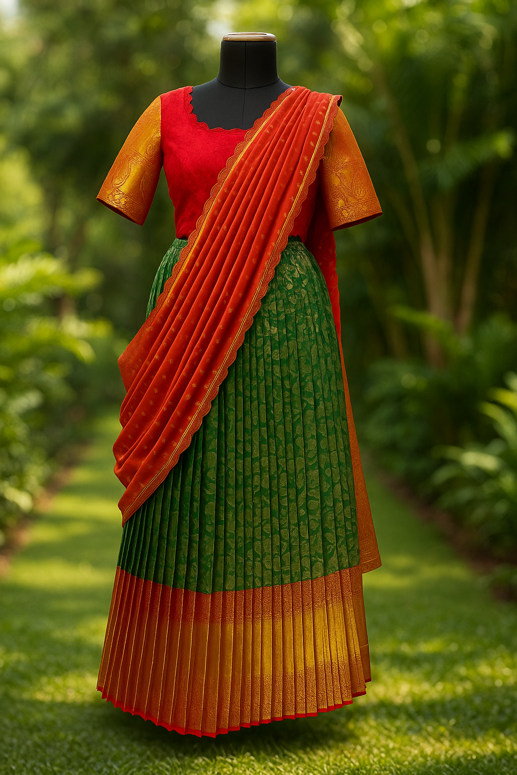 Traditional Half Saree Set