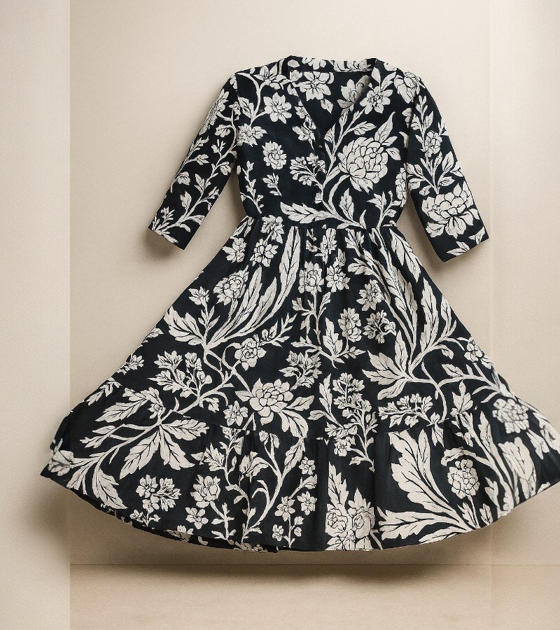 Cotton Midi Dress image 3