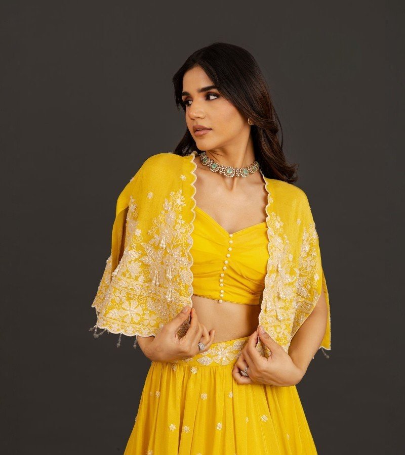 Yellow Lehenga image 4