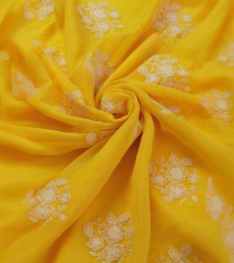Vibrant Yellow Fabric