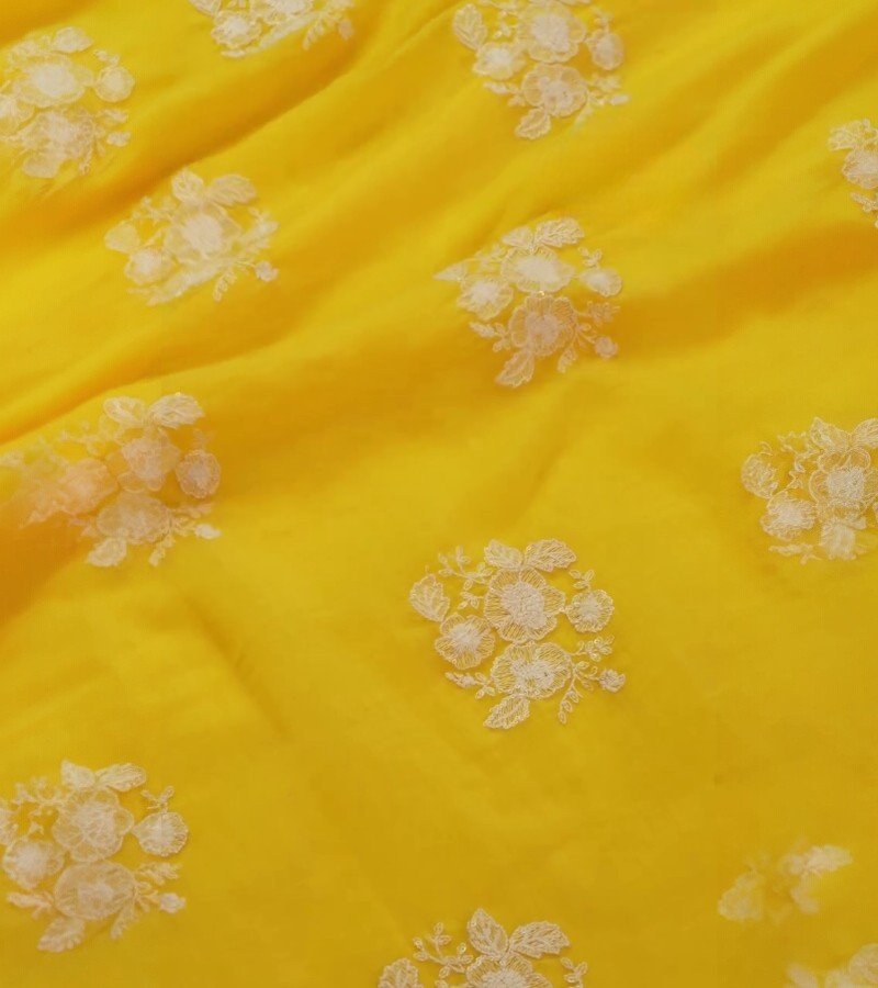 Vibrant Yellow Fabric