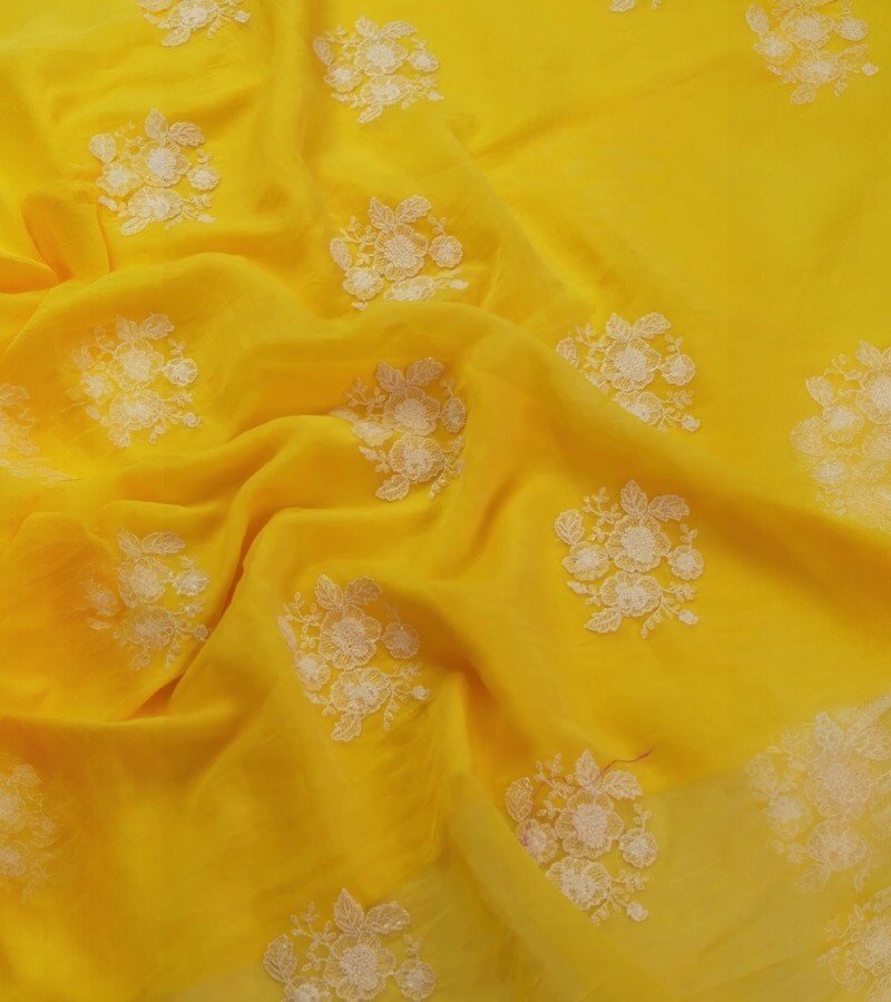 Vibrant Yellow Fabric image 4