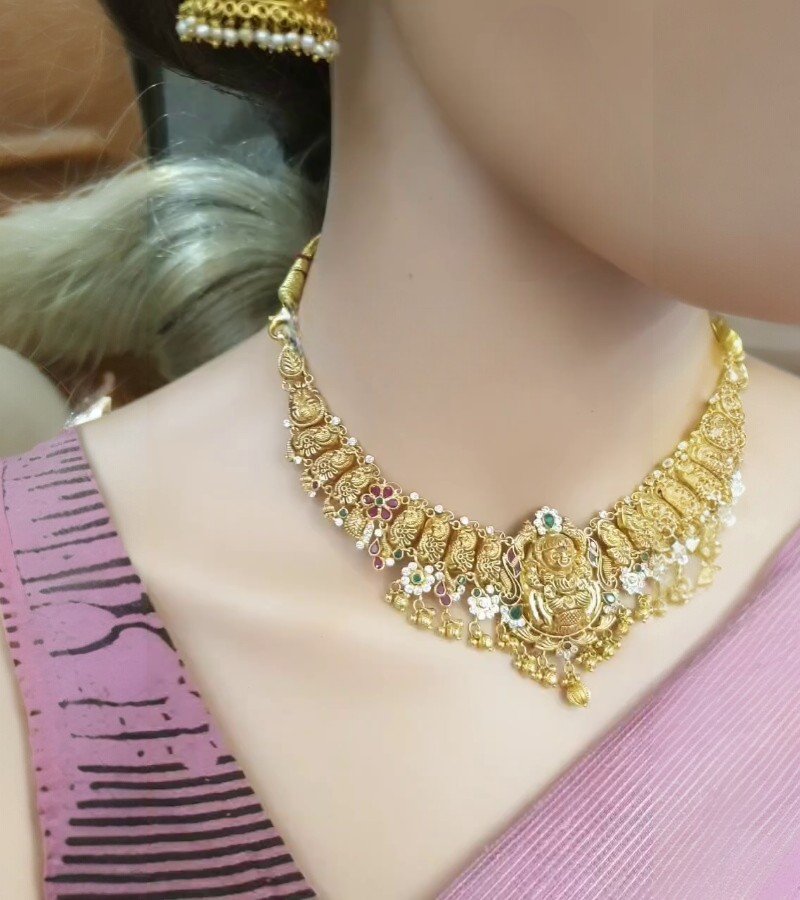 Gold Nakshi Necklace