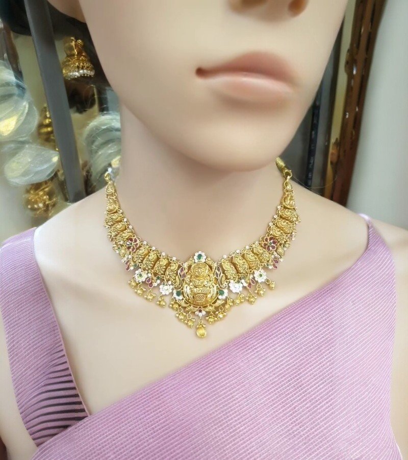 Gold Nakshi Necklace