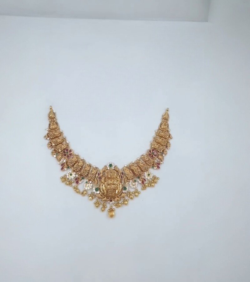 Gold Nakshi Necklace image 4