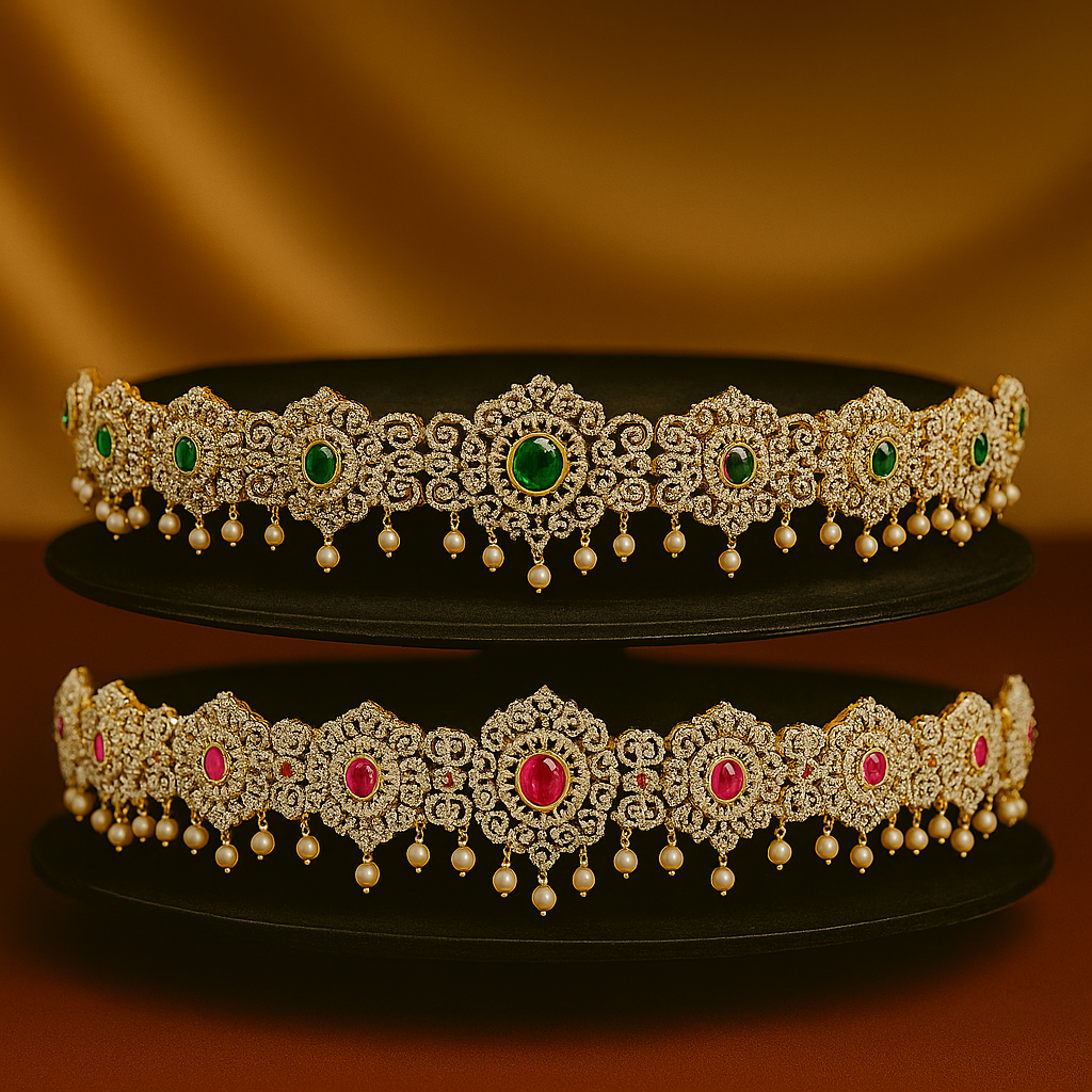 Royal Heritage CZ Stone Vaddanam Combo