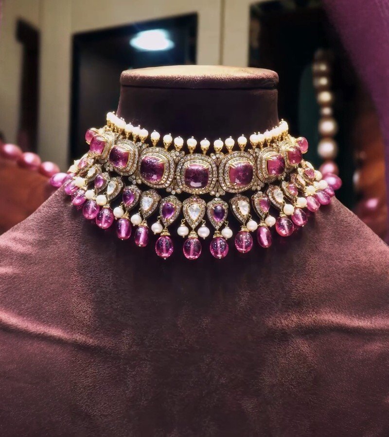 Tourmaline Elegance Statement Choker Set