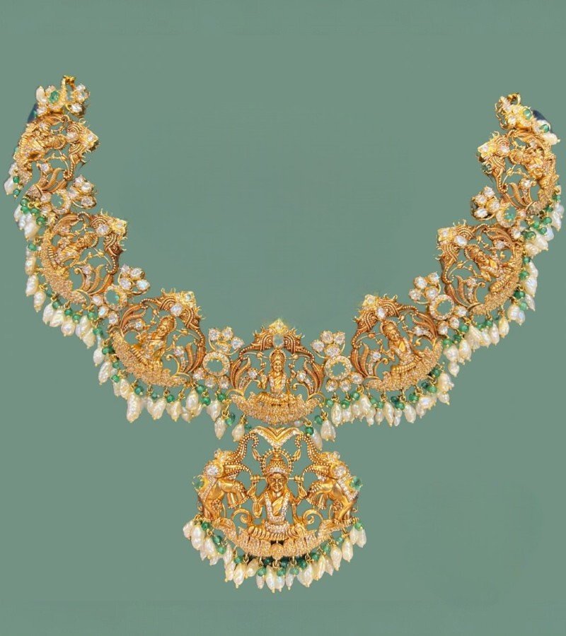 Statement Astalaxmi Necklace Set