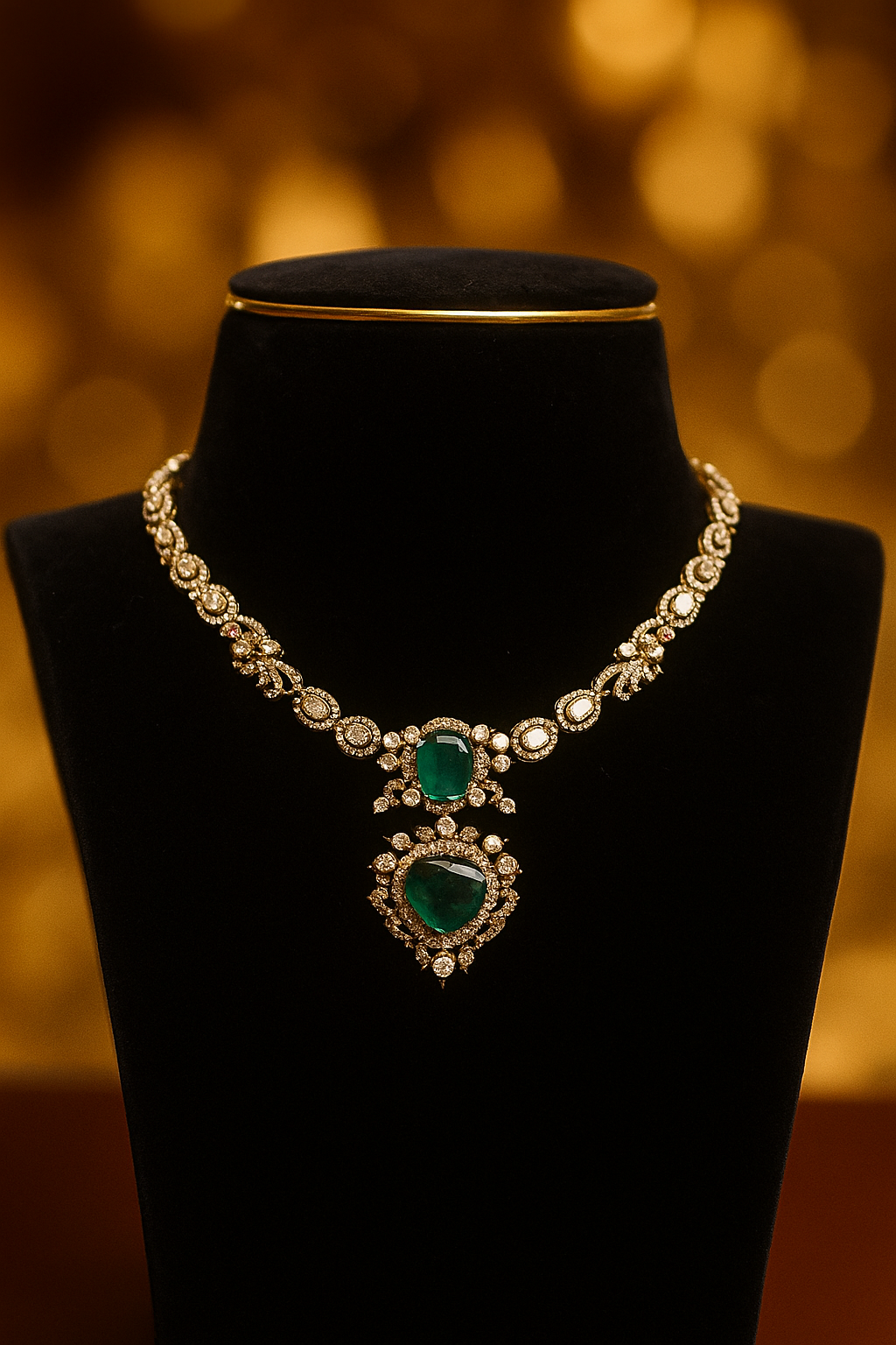 Emerald Empress Diamond Necklace