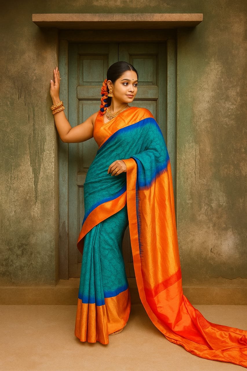 Vibrance Glow Silk Saree image 3