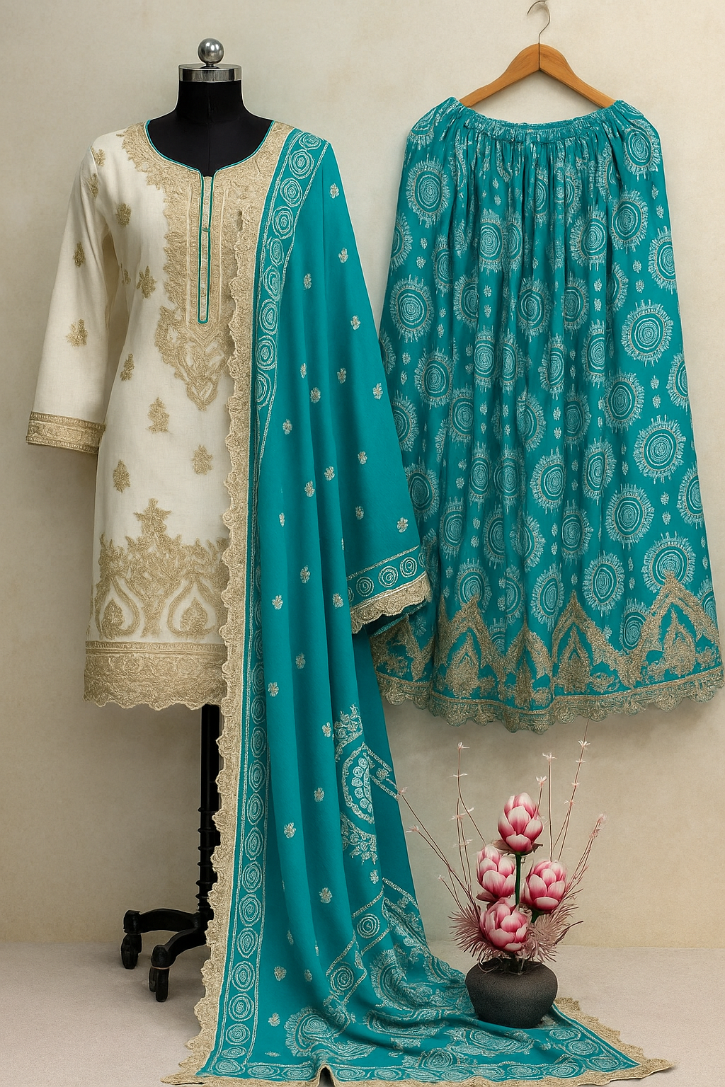 Rangriti Radiance Bandhani Sharara Set